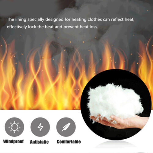 Värmejacka Vattentät USB Vinterjacka Svart