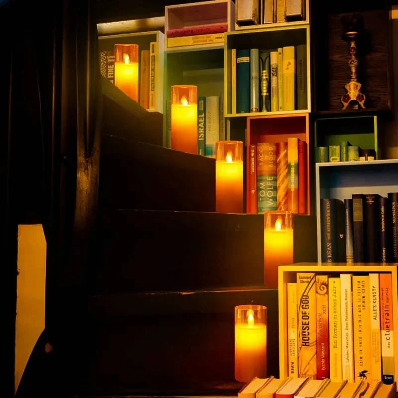 SafeGlow Återuppladdningsbara ljus - Säker, varm LED-belysning för en mysig, bekymmerslös atmosfär