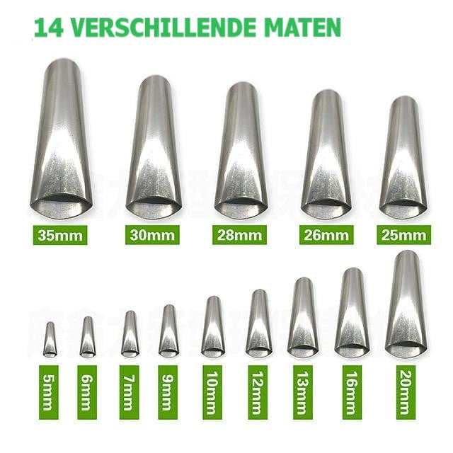 SealMaster Pro – 14-delars munstyckeset i rostfritt stål för en jämn och exakt applicering av tätningsmedel