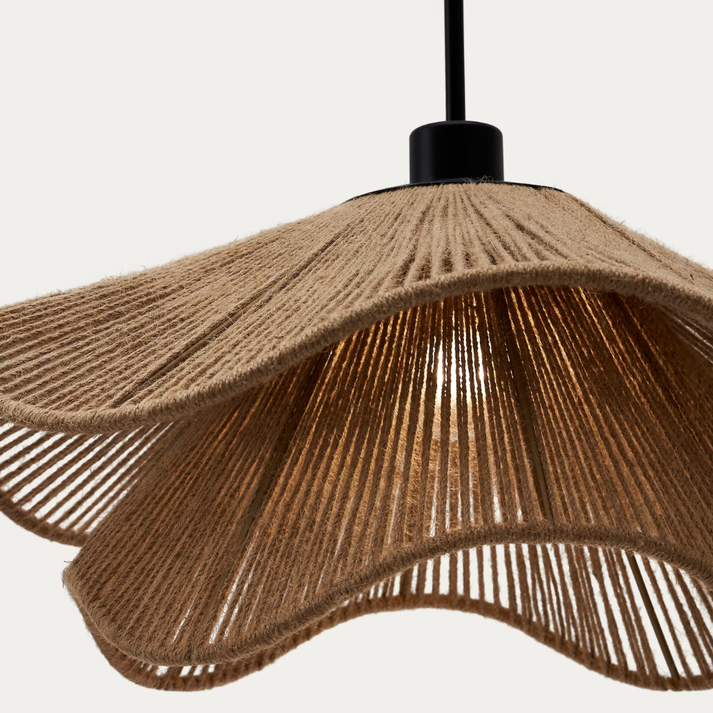 Boho Jute Lampskärm Naturlig Elegans för Stilren Heminredning