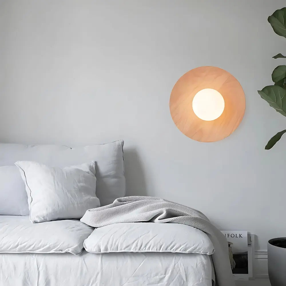 Japandi Stil Vägglampa för Mysig Ambient Belysning