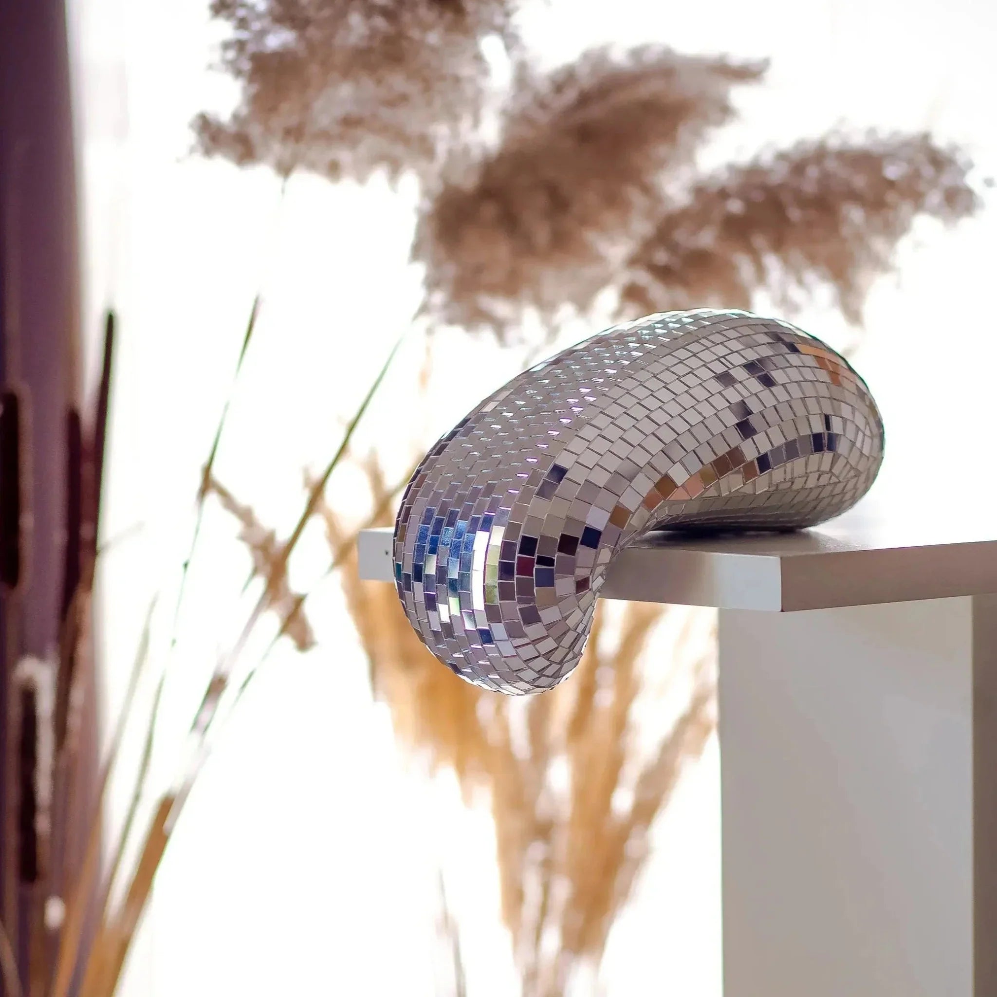 Smältande Diskokula Dekoration - Metall Abstrakt Skulptur