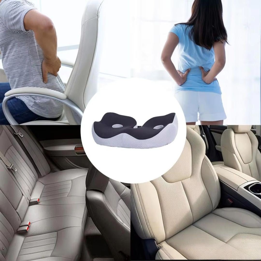 SITRELIEF – Justerbart sittkudde av minnesskum för svanskota- och ryggstöd