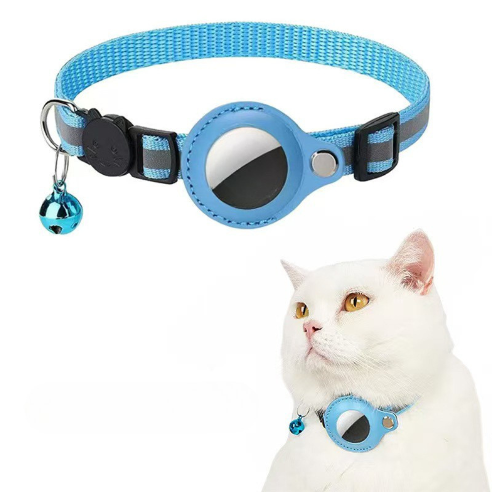 Katt Halsband Nylon Reflekterande GPS Tracker Rem