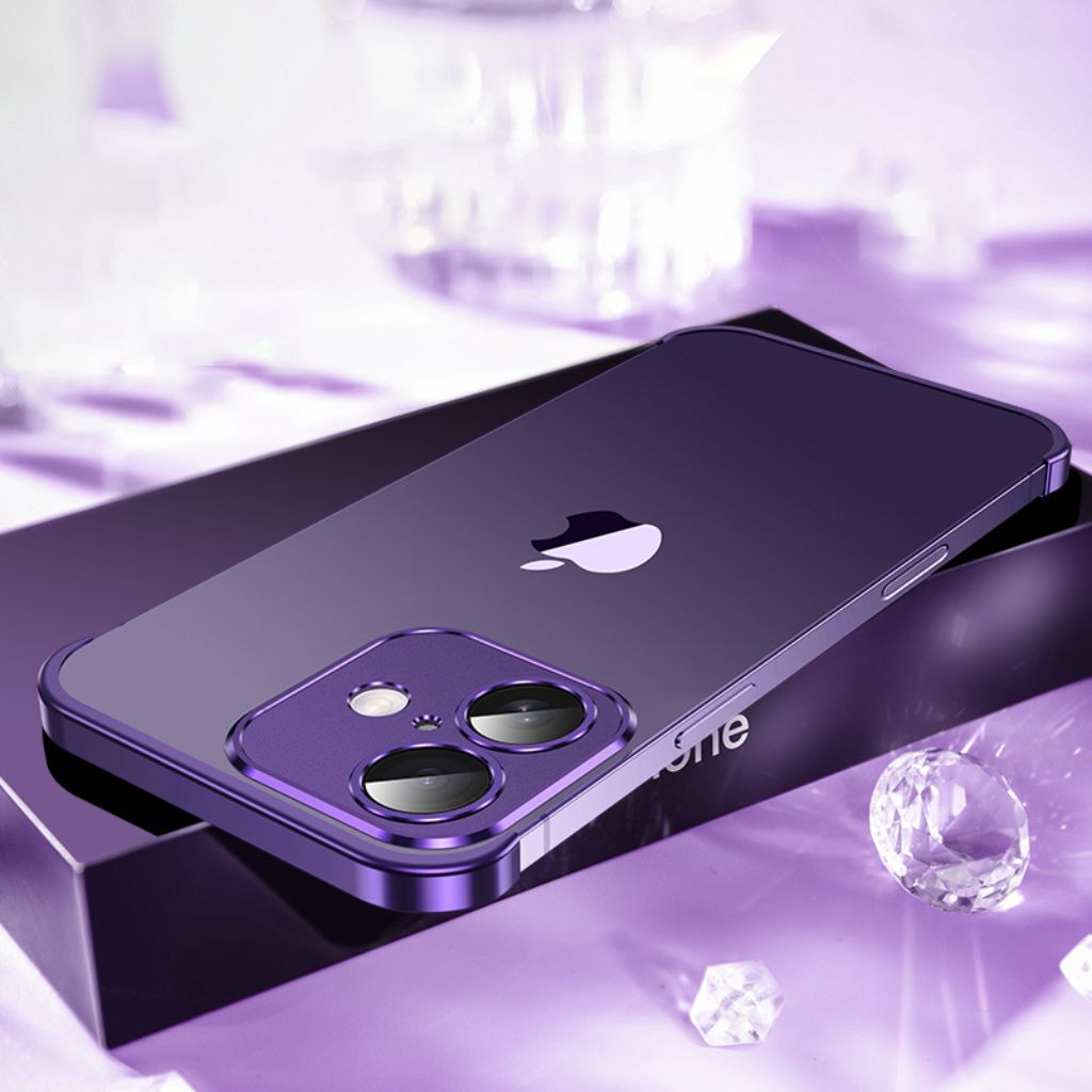 Mobilskal Minimalistisk Slim Skyddande Metallfack