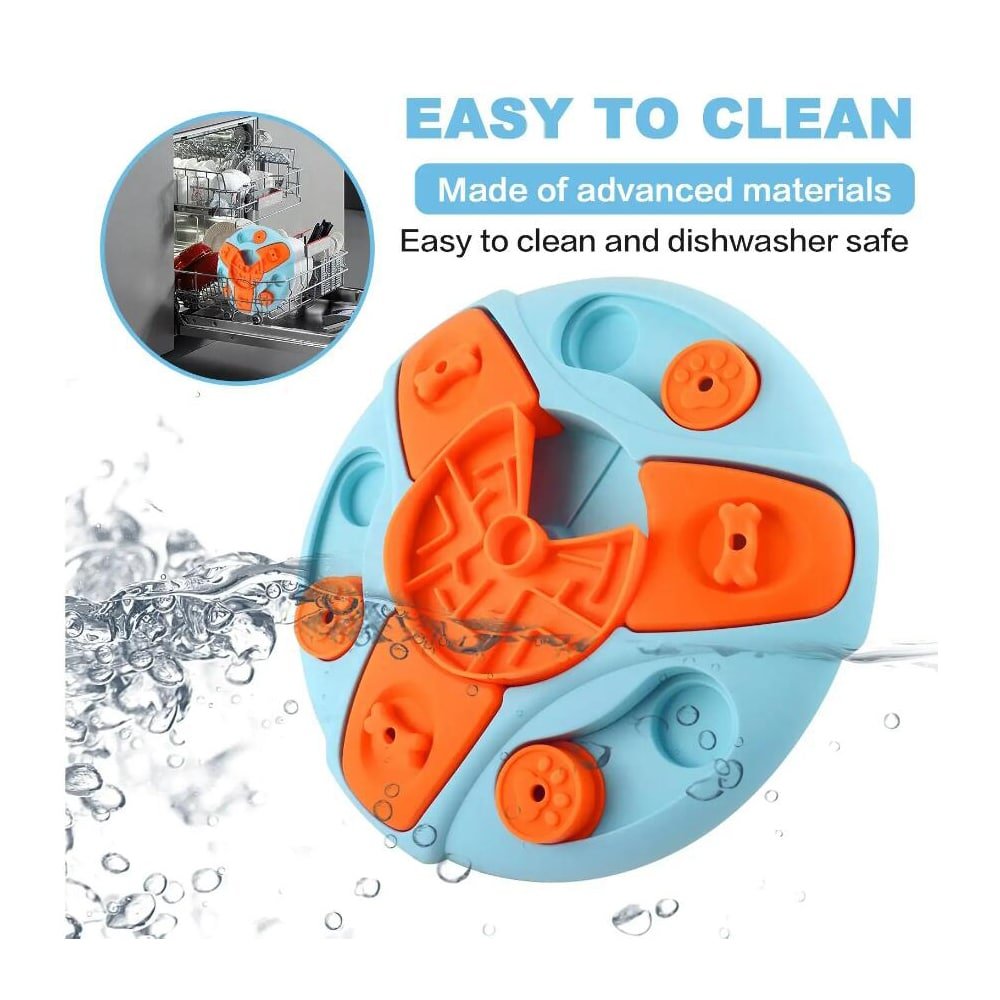 Slowfeed Puzzle Bowl - Snurrande hundskål för långsam ätning och mental stimulering