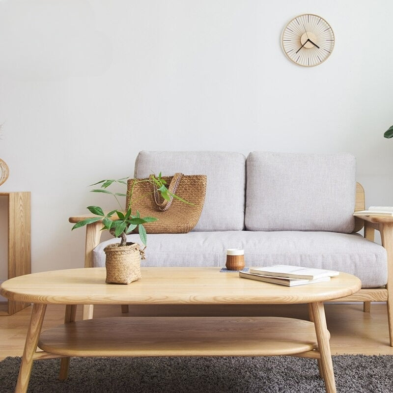 Moderna As-Bamboo Väggklocka