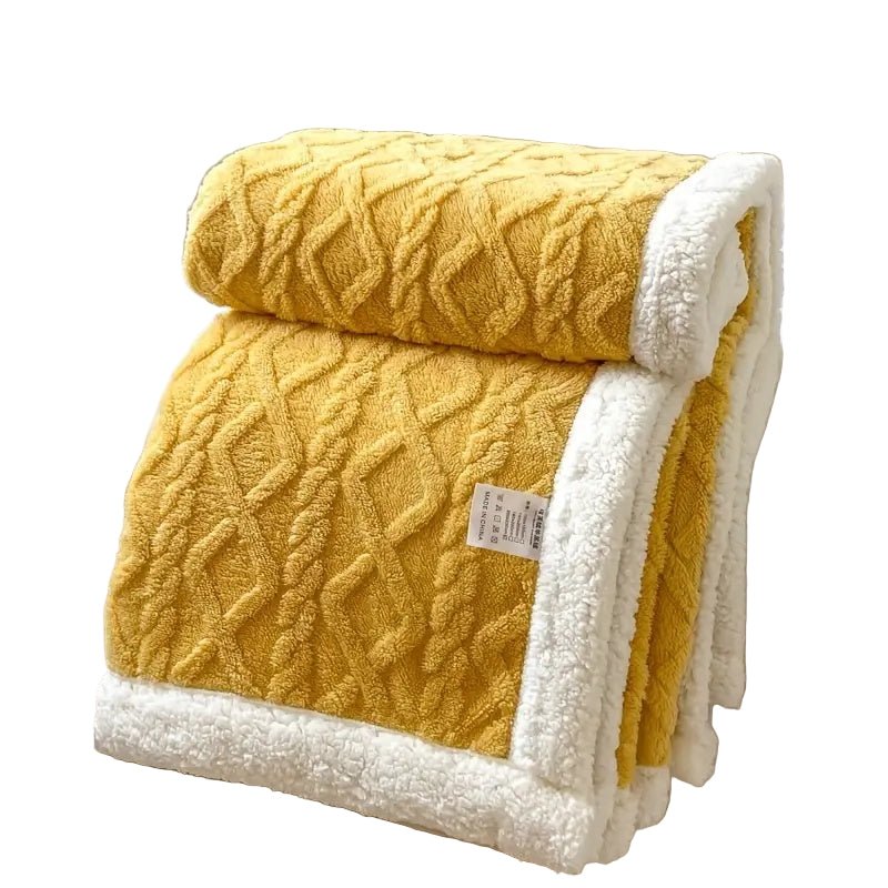 SHERPLY – Vändbar filt i Sherpa-fleece för året runt-komfort