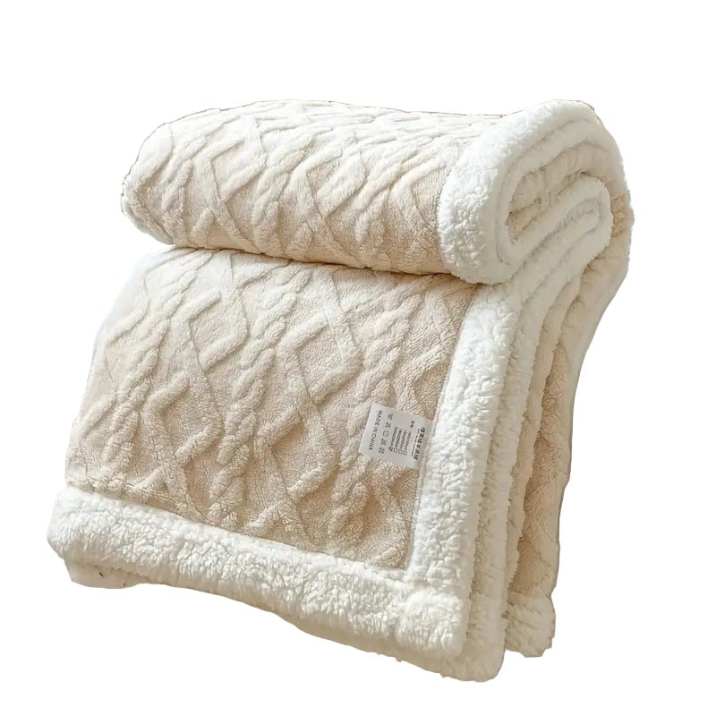 SHERPLY – Vändbar filt i Sherpa-fleece för året runt-komfort