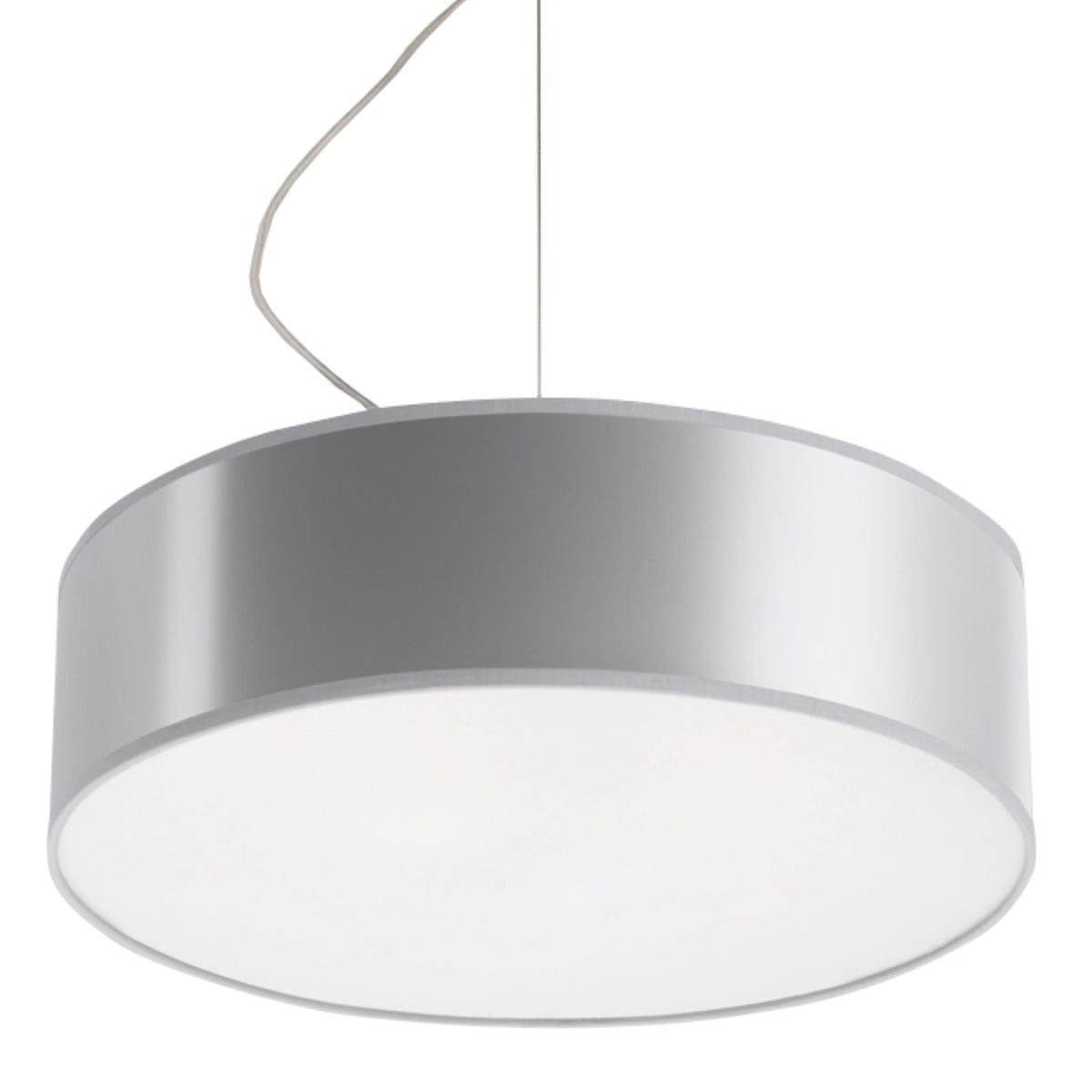Arena Gray Taklampa - Modern PVC Design - E27 LED - 35x35x11 cm
