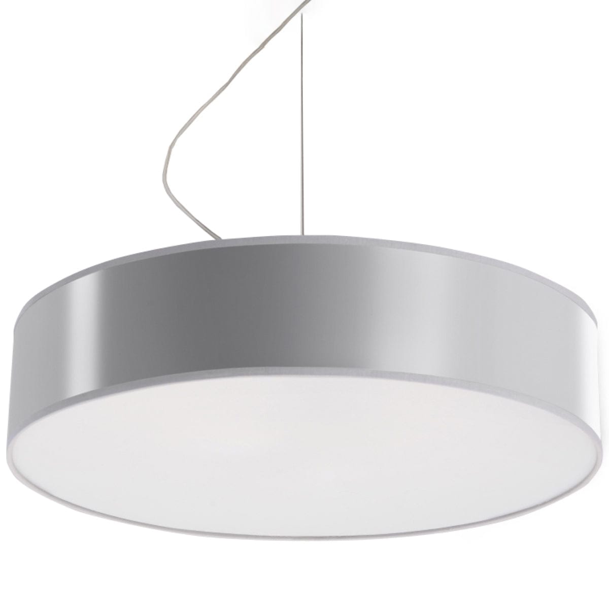 Arena Grey Taklampa - 3x E27 LED - Modern PVC Design - 45x45x11 cm