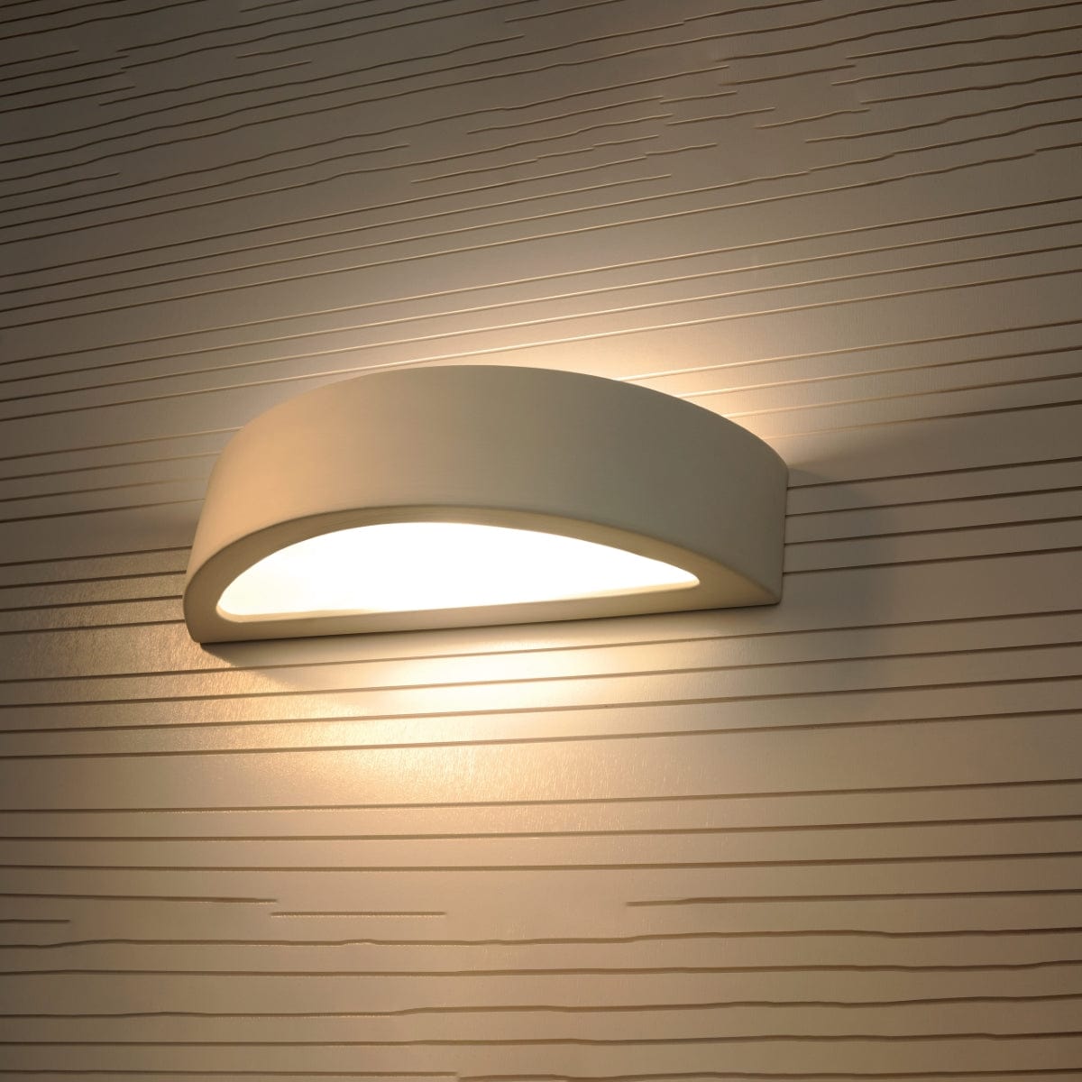 Atena Keramik Vägglampa - Vit - Modern & Klassisk Design - E27