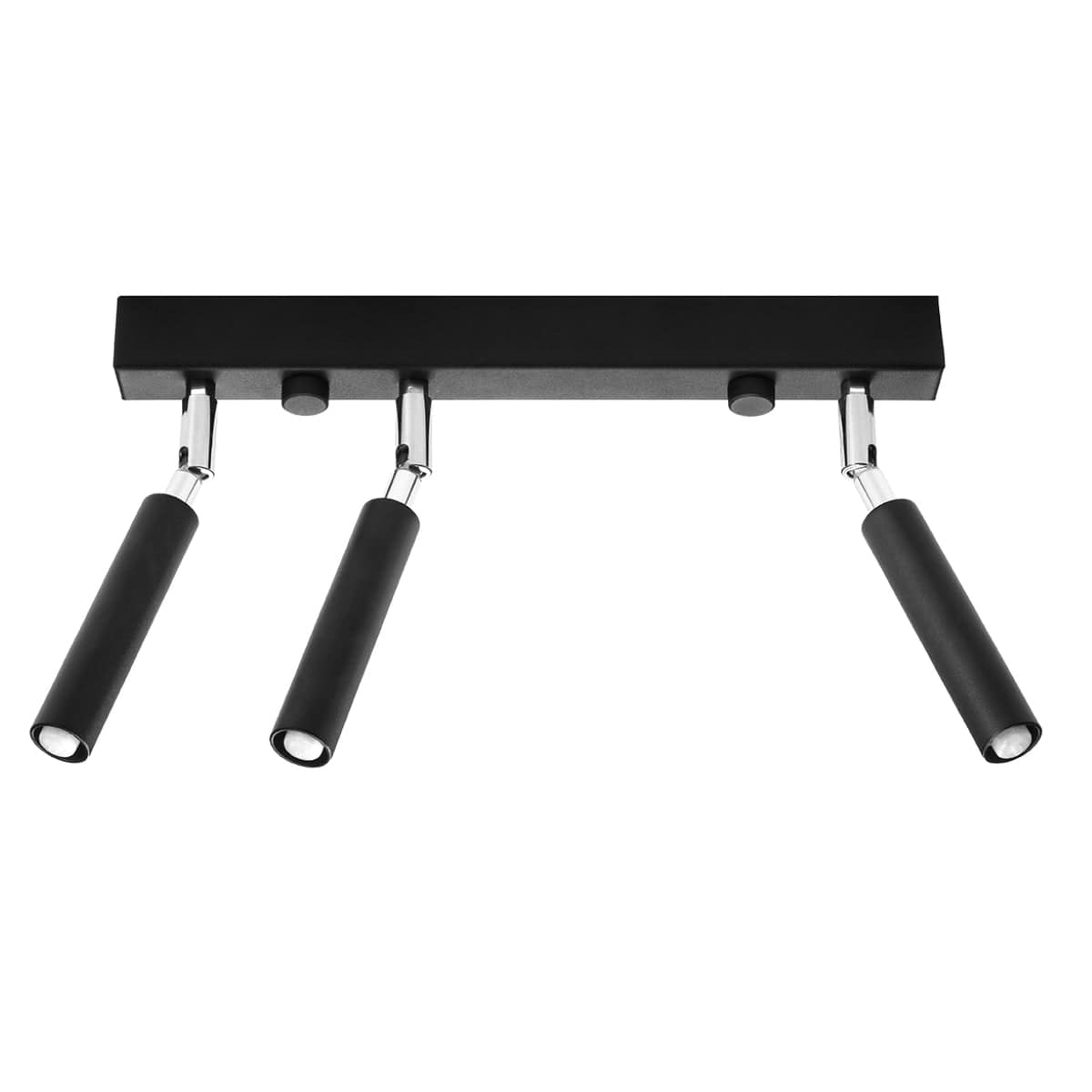 Eyetech Spot Taklampa - 3-Ljus Svart - Justerbar Riktning - Industriell Design - Pulverbetsad Stål - Utbytbara G9 Lampa - Loftstil Belysning