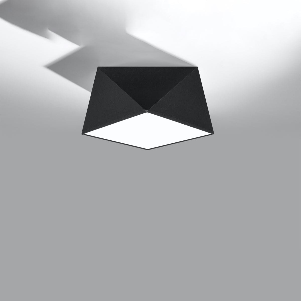 HEXA Svart Taklampa - Modern Geometrisk Design - E27 Lampa Kompatibilitet - 3 Färgval - Elegant & Funktionell Belysning för Alla Rum