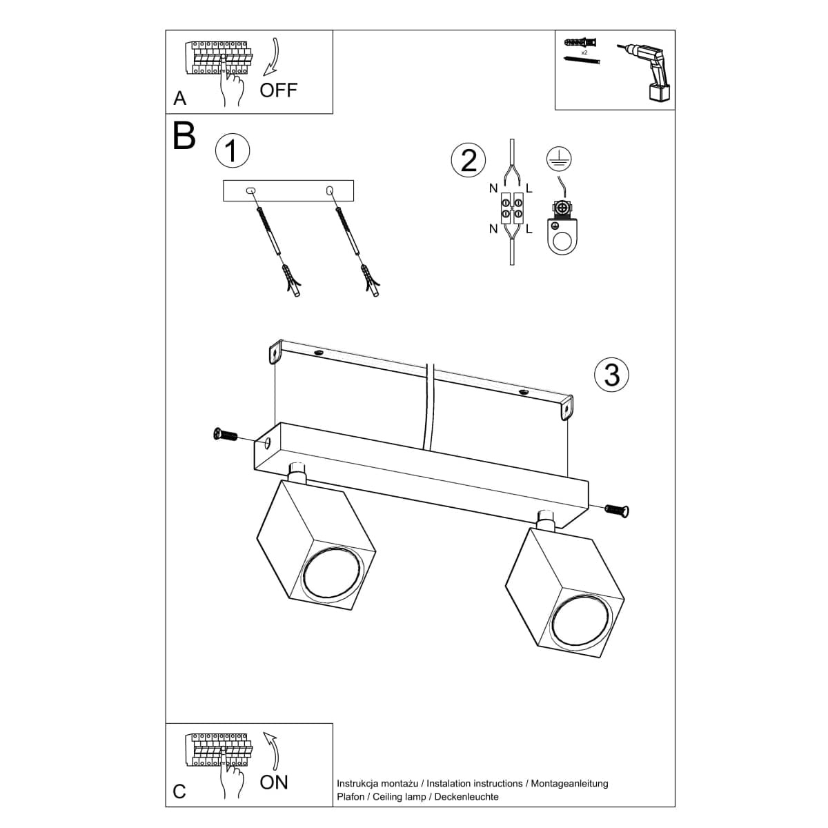 KEKE 2 Eklampa - Minimalistisk Trädesign - Loftstil Belysning - Hållbara och Justerbara Lampa Alternativ