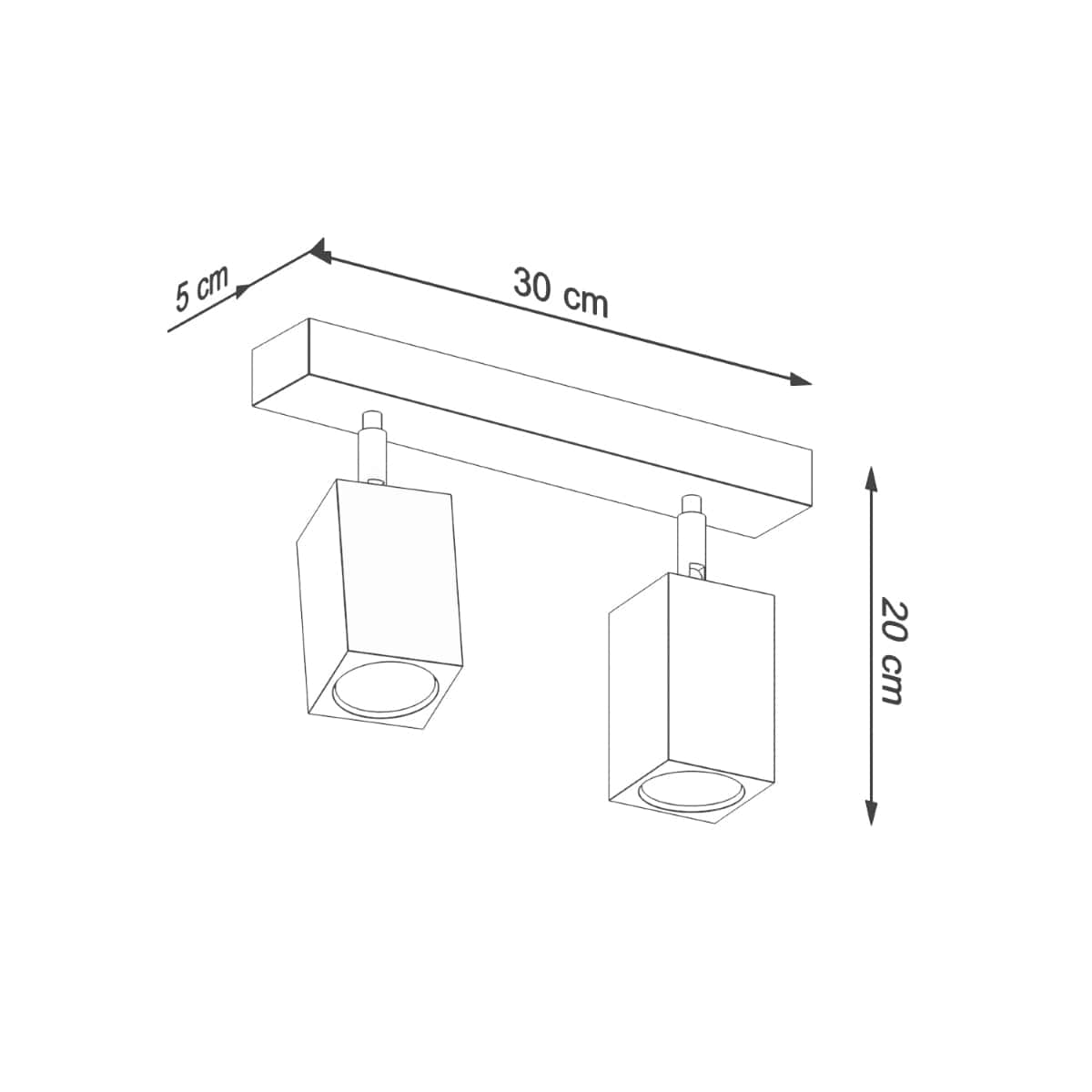 KEKE 2 Eklampa - Minimalistisk Trädesign - Loftstil Belysning - Hållbara och Justerbara Lampa Alternativ