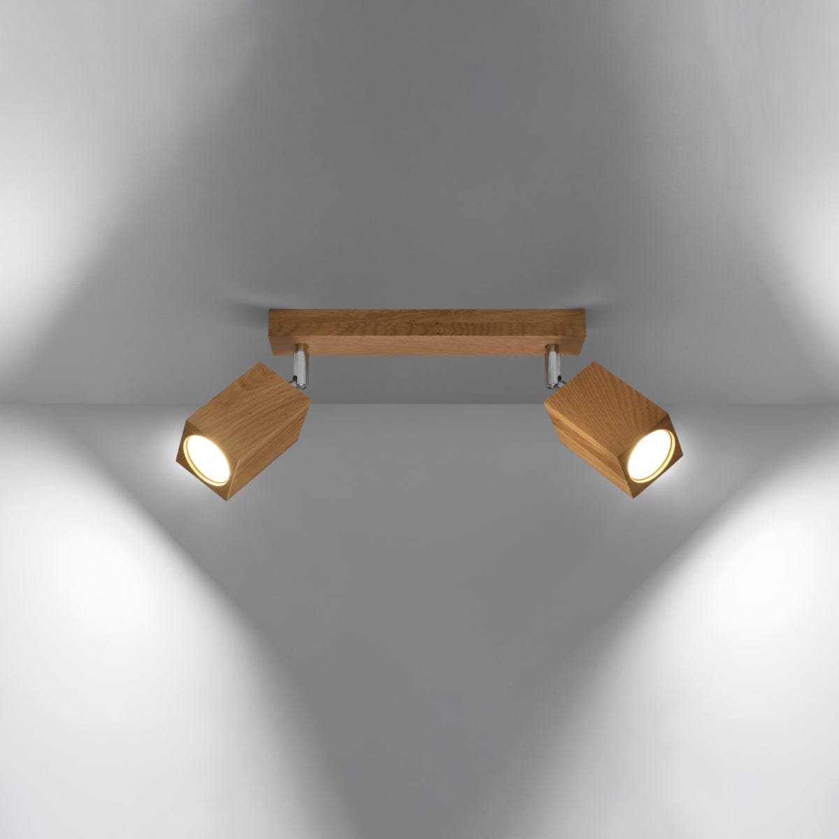 KEKE 2 Eklampa - Minimalistisk Trädesign - Loftstil Belysning - Hållbara och Justerbara Lampa Alternativ