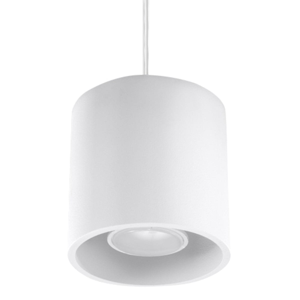 Orbis Vit Tak/ Vägglampa - Cylindrisk Skärm - Minimalistisk Design - Aluminium