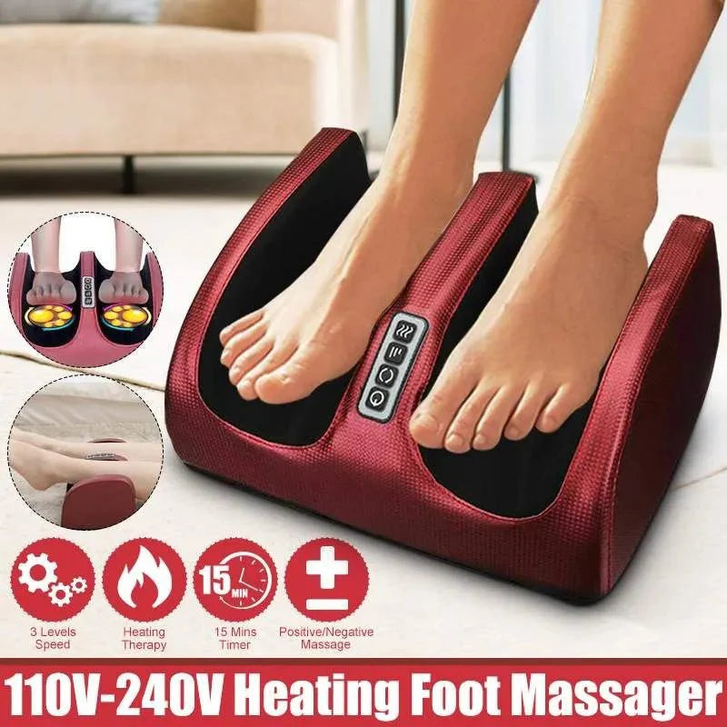 SOOTHESTEP - Lyxig Shiatsu fotmassageapparat med värmefunktion