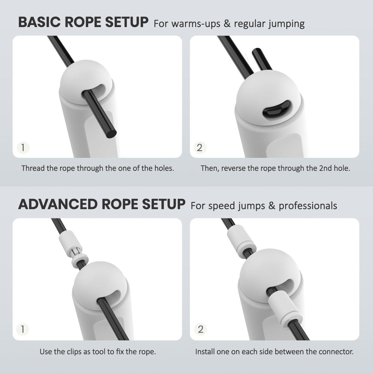 Speedfit Digitalt Hopprep - justerbar längd - kaloriräknare och smidiga lager - idealiskt för fitness-, kardiovaskulär- och uthållighetsträning