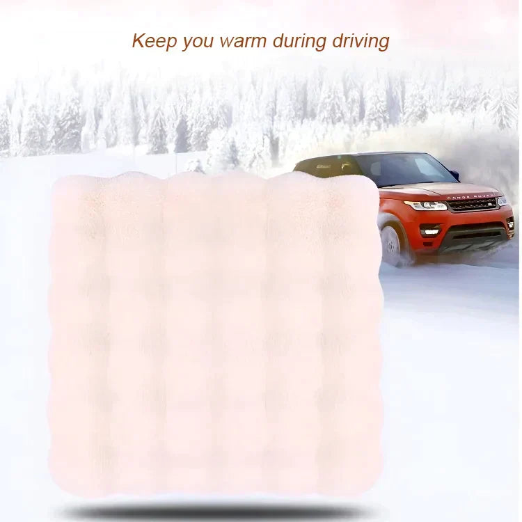 Carvallo - Lyxig Förstärkt Pläden Bilsäteskudde Set