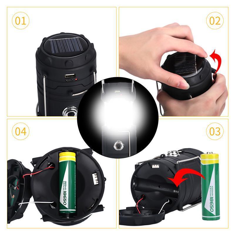 Carvallo – Den 3-i-1 Campinglampan med flammande effekt