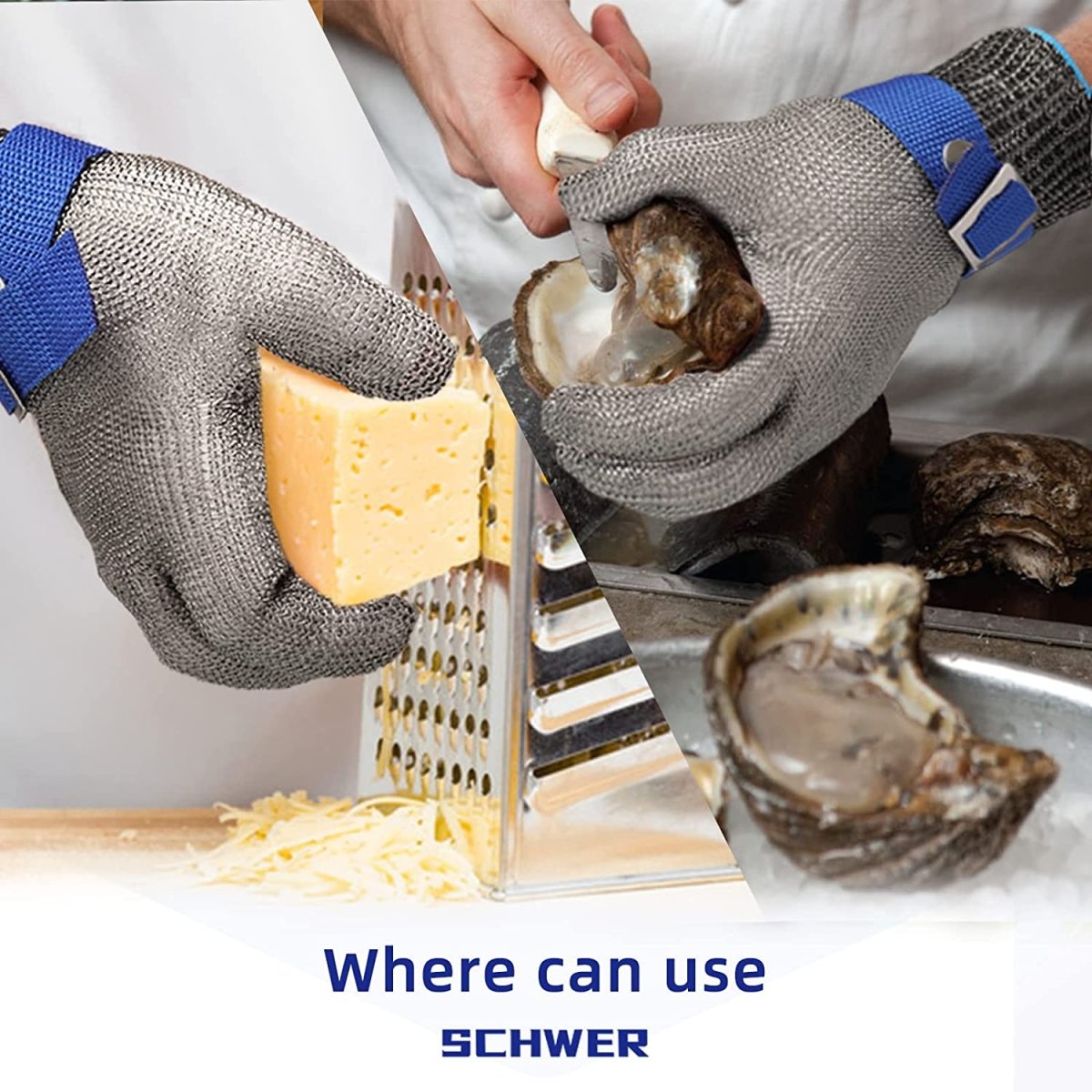 METALMESH PRO – säkerhets手套 av rostfritt stål med maximalt skärskydd