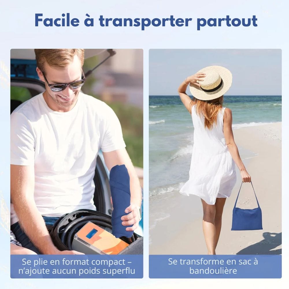 Sunlounge Handduk - Halkfri solsängsöverdrag med sidofickor