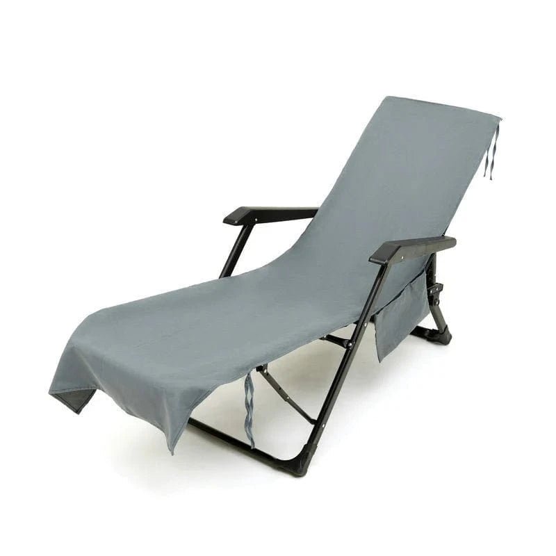 Sunlounge Handduk - Halkfri solsängsöverdrag med sidofickor