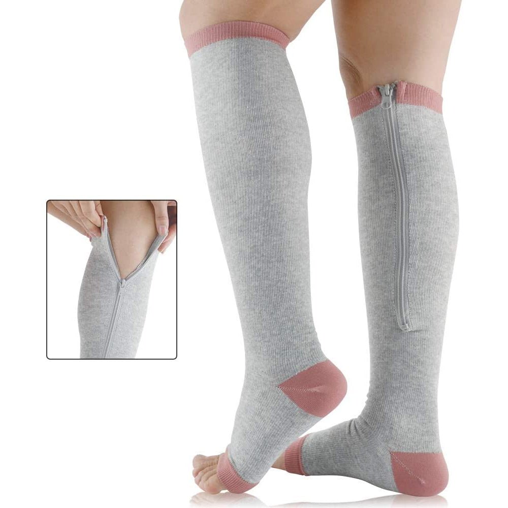 SupportZip - Kompressionsstödkåpor med dragkedja för daglig komfort