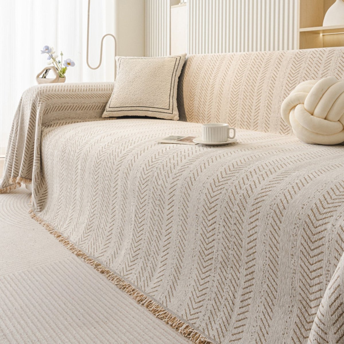 TexturaHome – Kratzfast Chenille-sofföverdrag