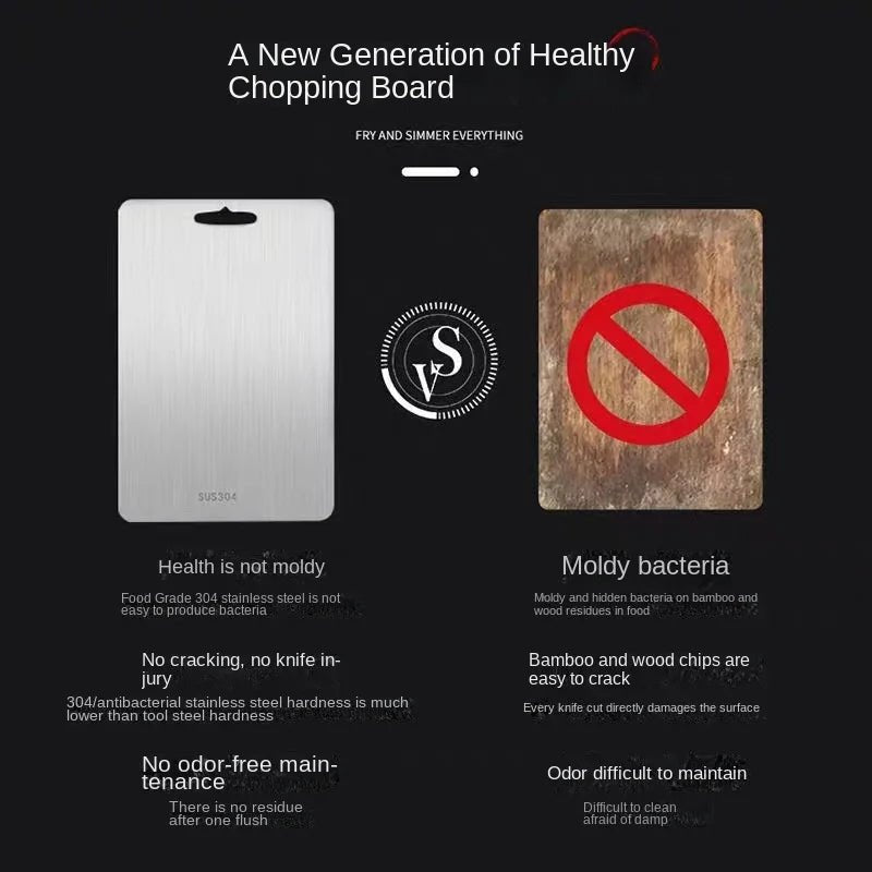 Titanclean Skärbräda - Antibakteriell rostfri yta för hygienisk och reptålig livsmedelsberedning