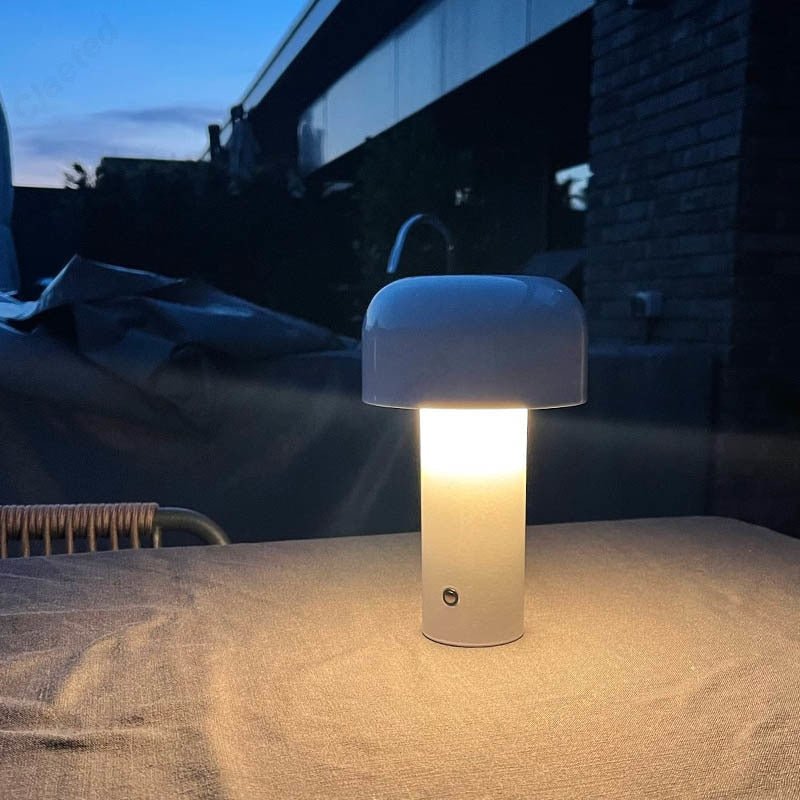 TouchGlow-lampa - Bärbar, dimbar USB-skrivbordslampa med varmt omgivande ljus