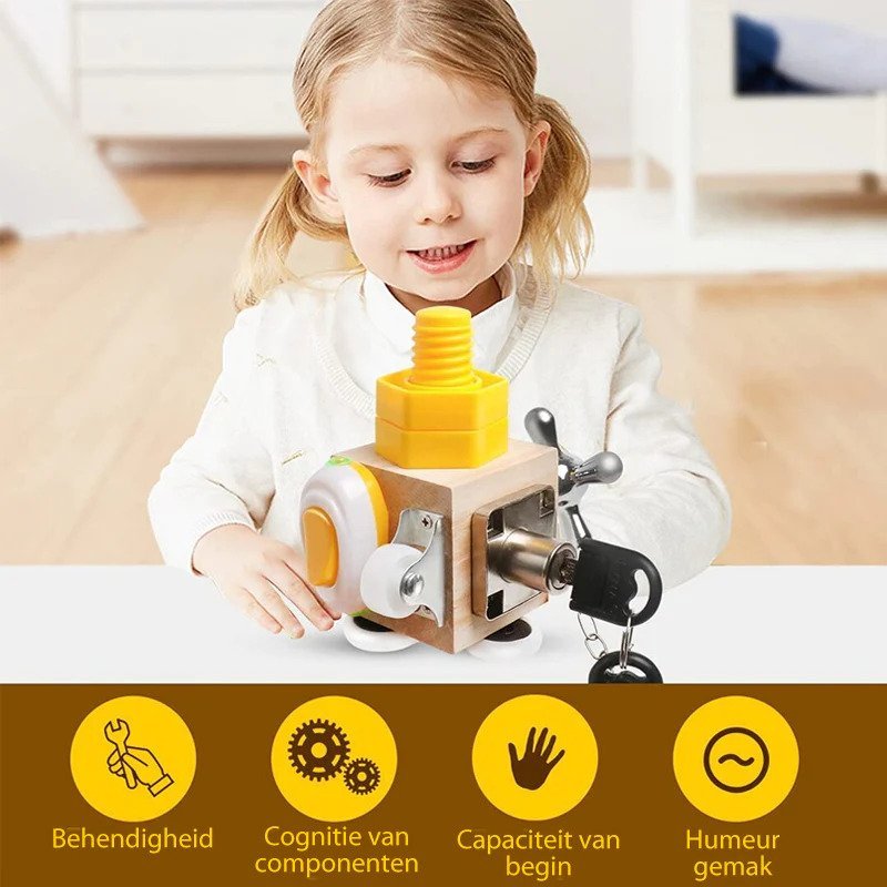 ToyCube - Portabel lärande kub med interaktiva aktiviteter för på språng