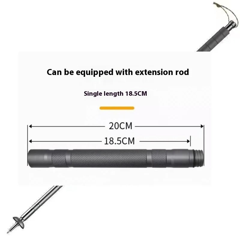 Trailforce - Multifunktionell taktisk vandringsstav för överlevnad och äventyr