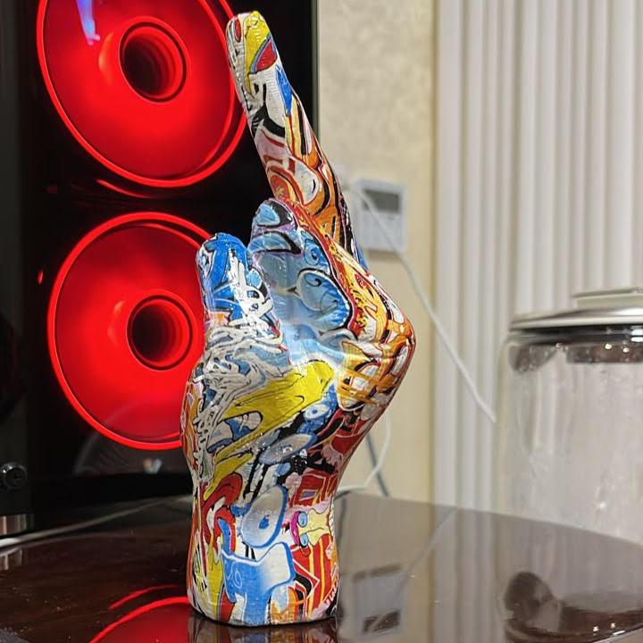 ArtCreativ | Jag Har En Dålig Attityd Skulptur för Hem- och Kontorsinredning