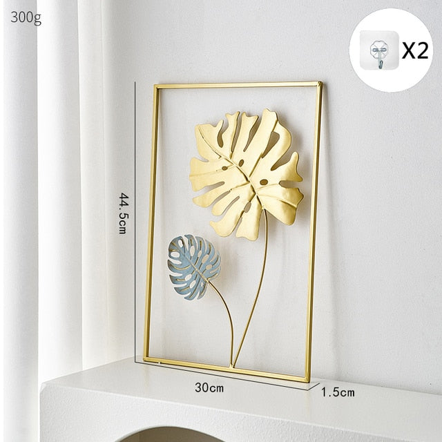 Metal Leaf Väggdekor för Unik Heminredning och Presentidéer