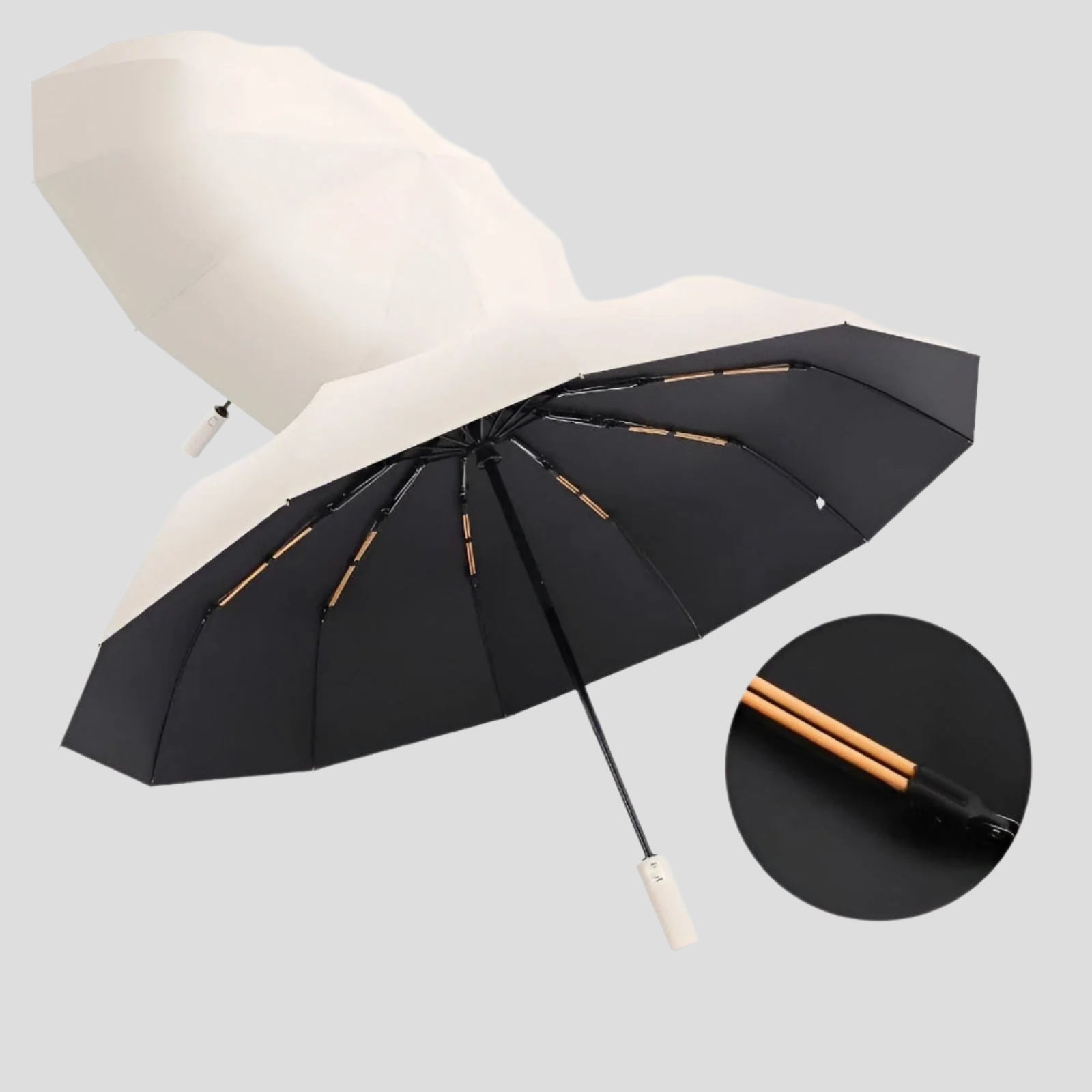 Fällbar paraply – Vindbeständig & UV-skydd | Kompakt & Hållbar