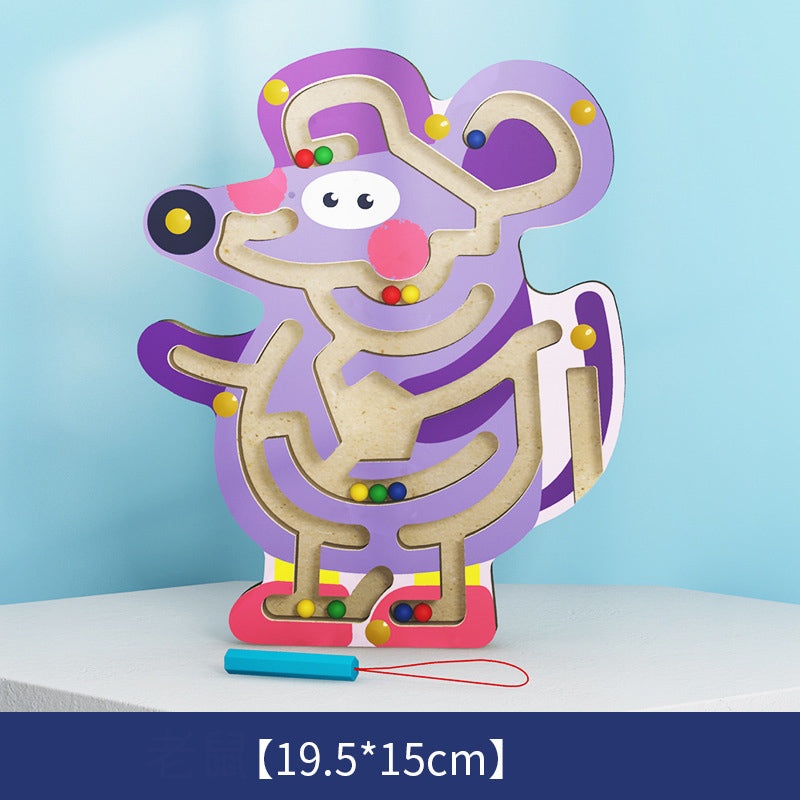 AnimalMaze - Montessori Magnetisk Labyrintleksak