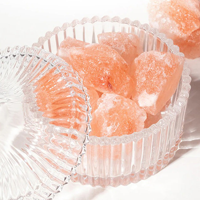 Äkta 2 till 3 kg Himalayasalt lampa med mjukt sken