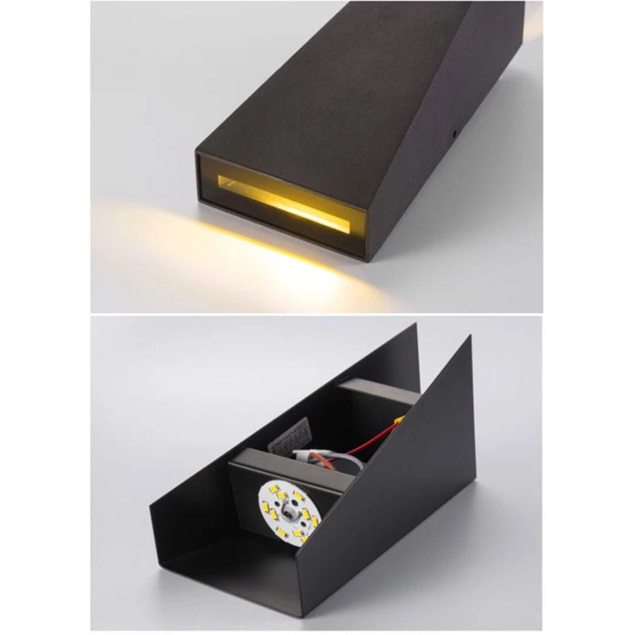 10W Vattentät LED Vägglampa Armatur med Dubbelhuvuden för Inomhus- och Utomhusväggljus