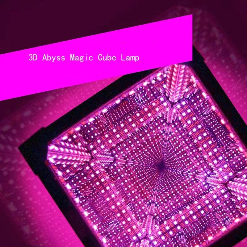 3D Kub Abyss Skrivbord Atmosfär Ljus