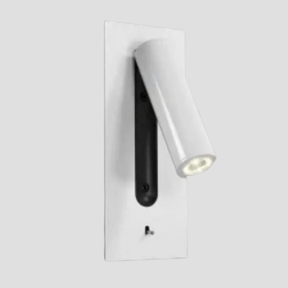 Justerbar USB-laddningsvägglampa med 350° rotation – Modern vägglampa för nattduksbord och hotellanvändning