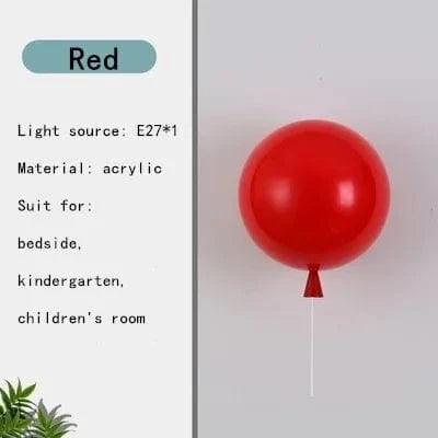 Färgglad LED taklampa för barnrum – Energieffektiv ballongdesign, ögonvänlig belysning