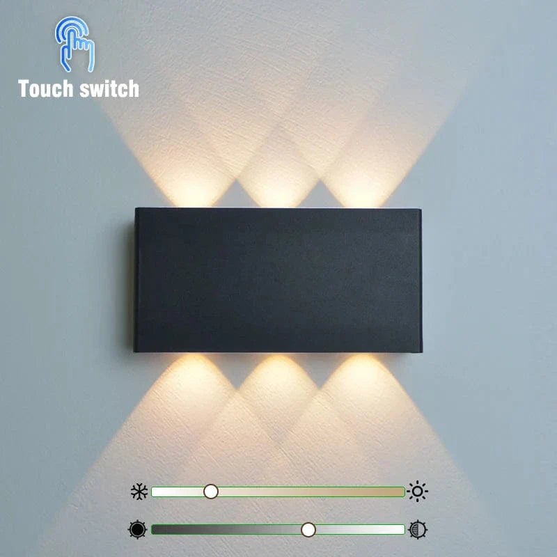 Trådlös LED-vägglampa med touchkontroll – Uppladdningsbar - Dimbar - Minimalistisk design - Tre färgtemperaturer - Inomhusbruk