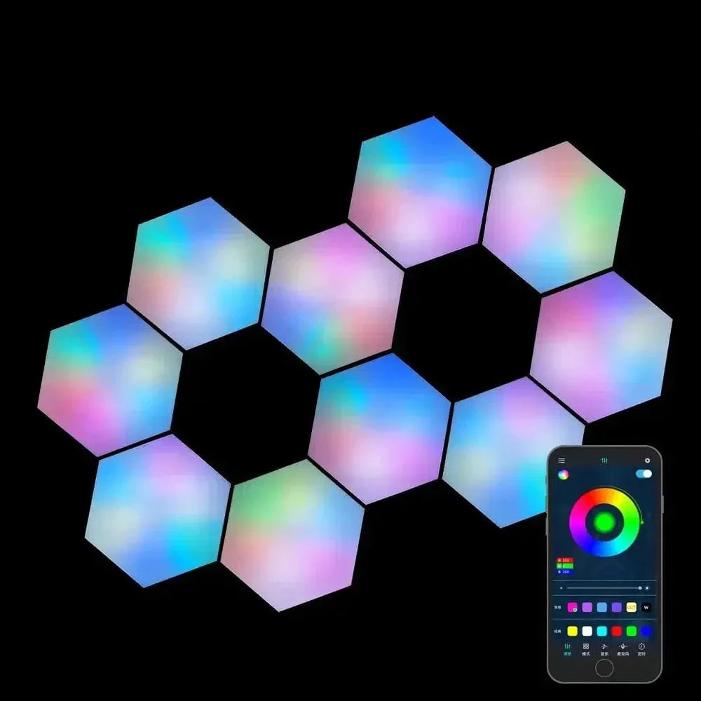 Anpassningsbara LED Hexagon Vägglampor