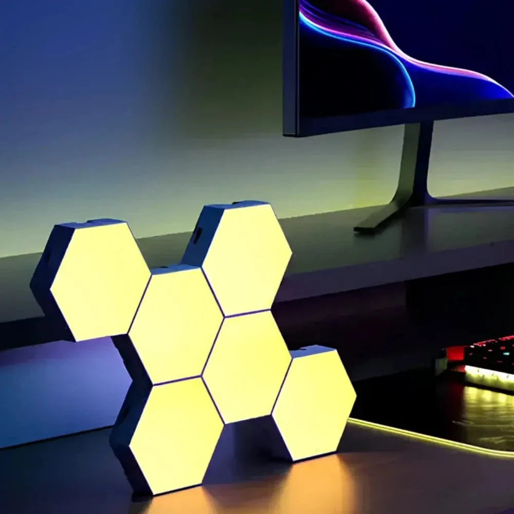 Anpassningsbara LED Hexagon Vägglampor