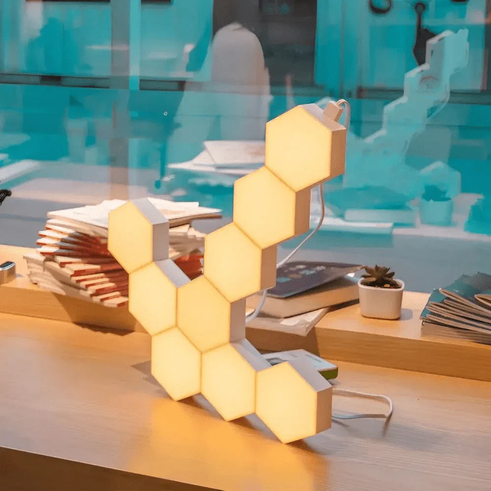 Anpassningsbara LED Hexagon Vägglampor