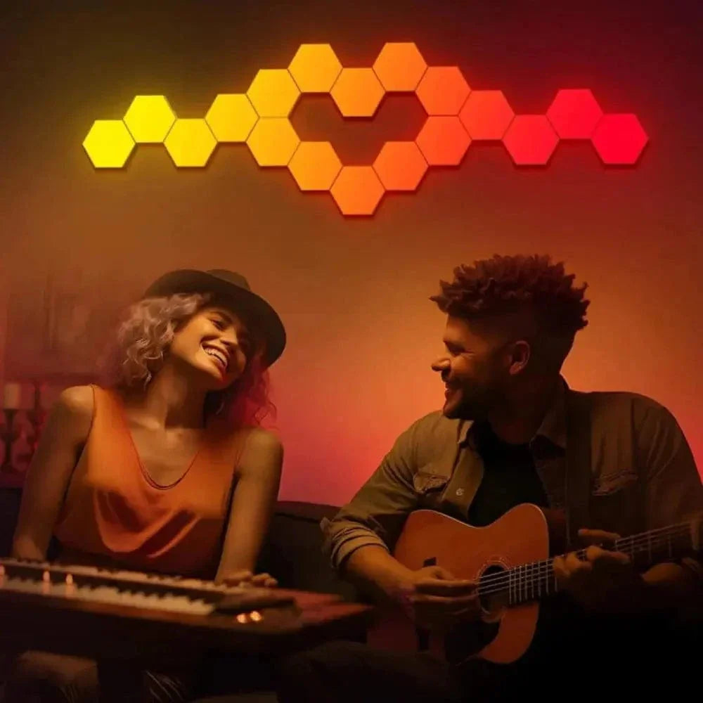 Anpassningsbara LED Hexagon Vägglampor