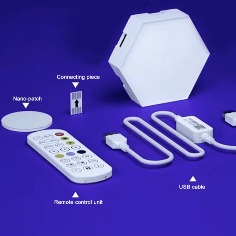Anpassningsbara LED Hexagon Vägglampor